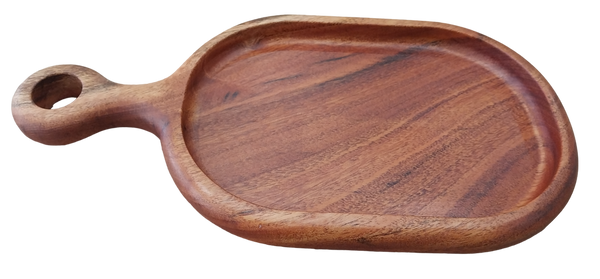 "O" handled Barbados Mahogany serving tray